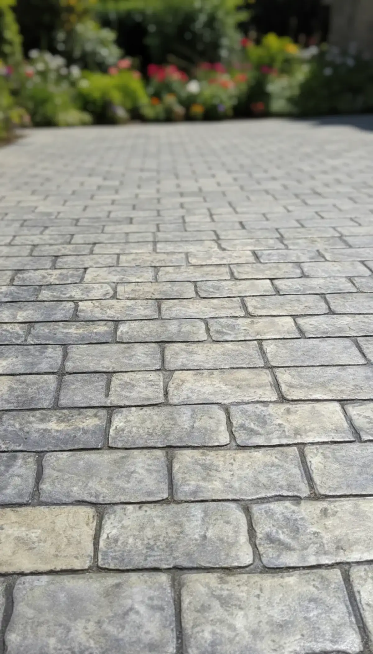 Textura de hormigón impreso estilo basalto