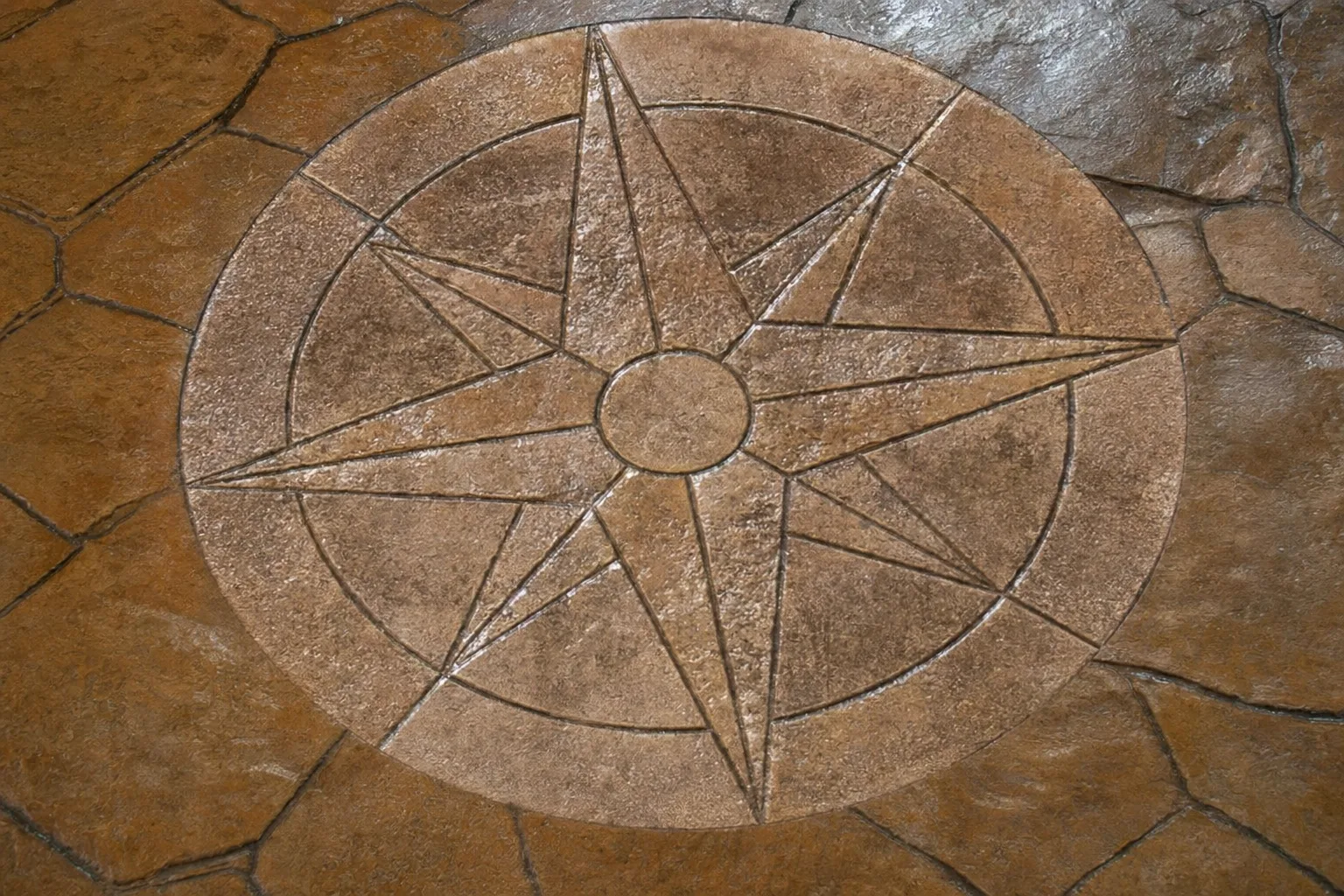 Brúixola + Brúixola Combo - peça circular decorativa de formigó imprès - Formigó Imprès Girona