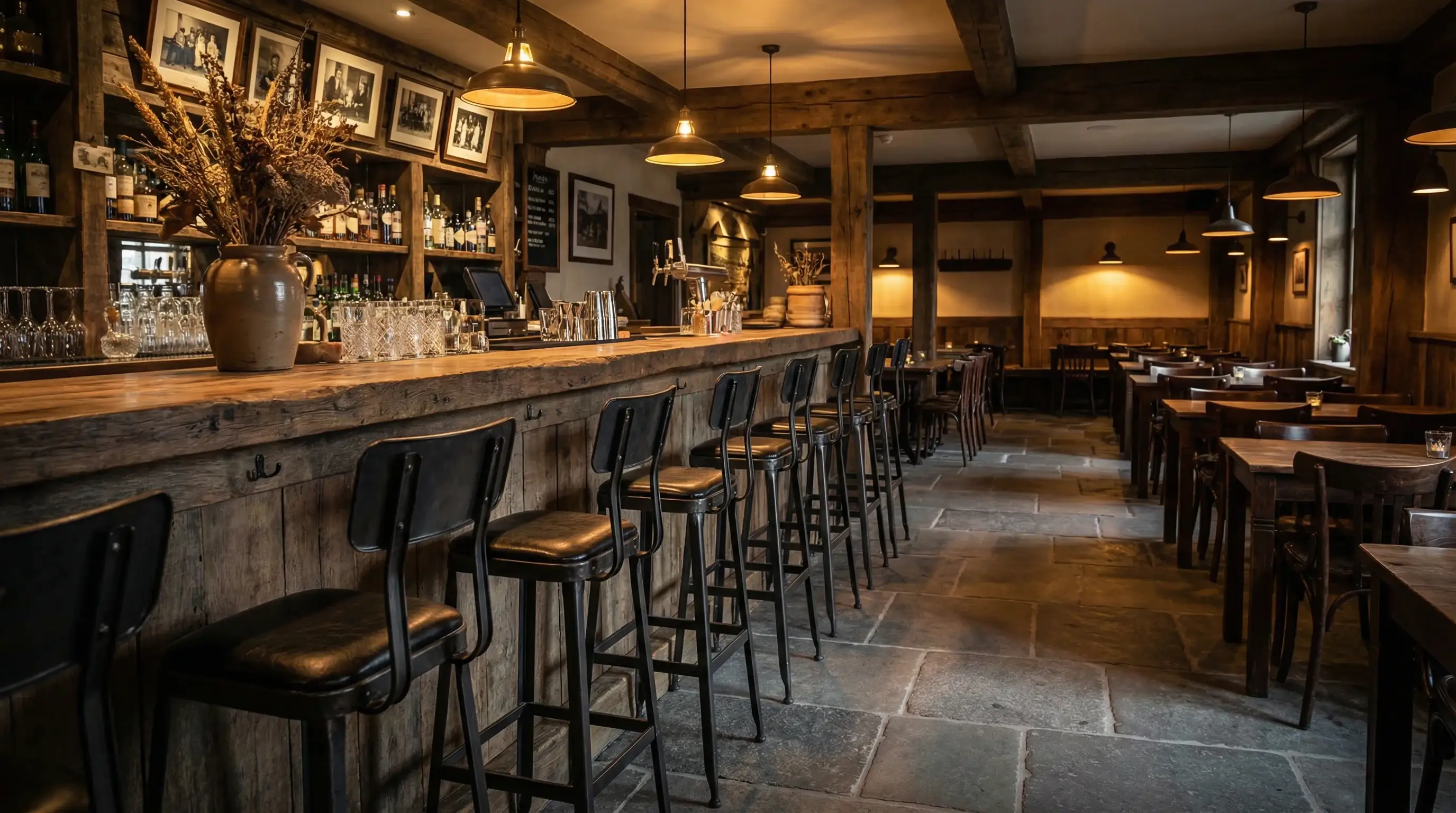 Espai comercial amb formigó