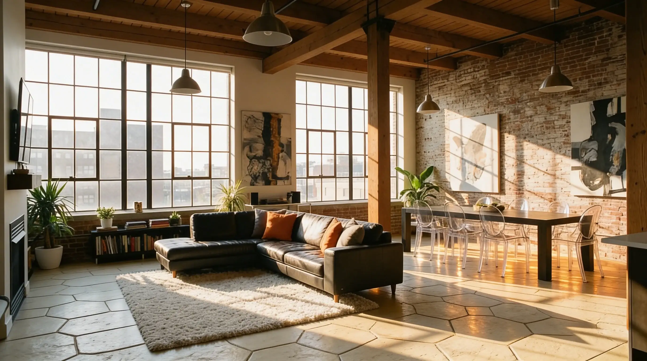 Textura de formigó en habitacions